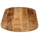 Blat stołu, 140x60x3,8 cm, owalny, lite surowe drewno mango Lumarko!