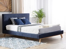 Łóżko tapicerowane 160 x 200 cm niebieskie TALENCE Lumarko!
