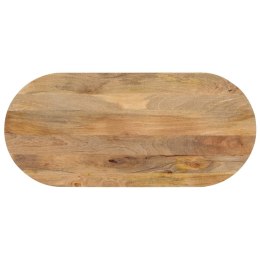 Blat stołu, 120x60x3,8 cm, owalny, lite drewno mango Lumarko!