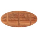Blat do stołu, 120x50x3,8 cm, owalny, lite drewno akacjowe Lumarko!