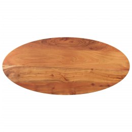 Blat do stołu, 120x60x3,8 cm, owalny, lite drewno akacjowe Lumarko!