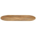 Blat stołu, 80x40x3,8 cm, owalny, lite drewno mango Lumarko!