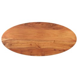 Blat do stołu, 100x40x3,8 cm, owalny, lite drewno akacjowe Lumarko!