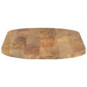 Blat stołu, 140x60x3,8 cm, owalny, lite drewno mango Lumarko!