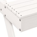 Stół piknikowy, biały, 105x134x75 cm, lite drewno sosnowe Lumarko!