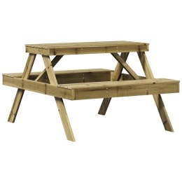 Stół piknikowy, 105x134x75 cm, impregnowane drewno sosnowe Lumarko!