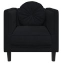 Fotel z poduszkami, czarny, aksamit Lumarko!
