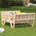 Stół piknikowy dla dzieci, 88x122x58 cm, lite drewno sosnowe Lumarko!