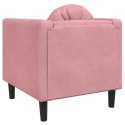 Fotel z poduszką, różowy, aksamit Lumarko!