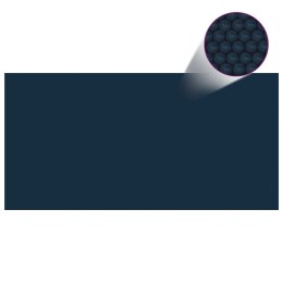 Pływająca pokrywa solarna z PE, 488x244 cm, czarno-niebieska Lumarko!