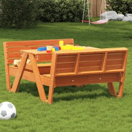 Stół piknikowy dla dzieci, woskowy brąz, 88x122x58 cm, sosnowy Lumarko!