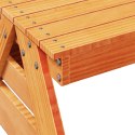 Stół piknikowy dla dzieci, woskowy brąz, 88x122x58 cm, sosnowy Lumarko!
