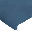 Zagłówki do łóżka, 2 szt, ciemnoniebieski, 80x5x78/88cm aksamit Lumarko!