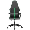Masujący fotel gamingowy, zielono-czarny, sztuczna skóra Lumarko!