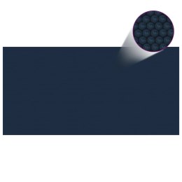 Pływająca folia solarna z PE, 1200x600 cm, czarno-niebieska Lumarko!
