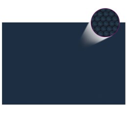 Pływająca folia solarna z PE, 600x400 cm, czarno-niebieska Lumarko!