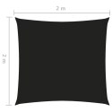Kwadratowy żagiel ogrodowy, tkanina Oxford, 2x2 m, czarny Lumarko!