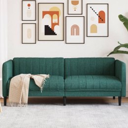 Sofa 3-osobowa, ciemnozielona, tapicerowana tkaniną Lumarko!