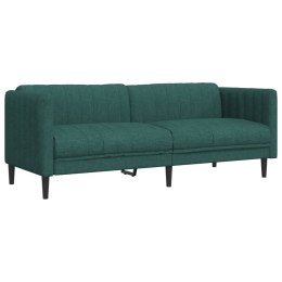 Sofa 3-osobowa, ciemnozielona, tapicerowana tkaniną Lumarko!