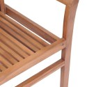 Krzesła stołowe z antracytowymi poduszkami, 8 szt., tekowe Lumarko!