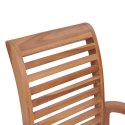 Krzesła stołowe z poduszkami taupe, 8 szt., lite drewno tekowe Lumarko!