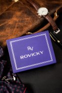 Klasyczny, skórzany portfel męski bez zapięcia - Rovicky Lumarko!