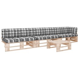4-cz. zestaw wypoczynkowy z palet, z poduszkami, drewno sosnowe Lumarko!