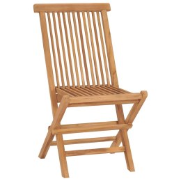 Składane krzesła ogrodowe, 6 szt., lite drewno tekowe Lumarko!