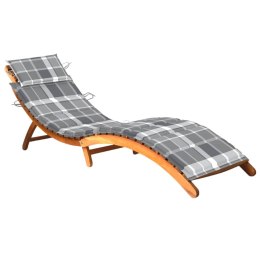 Ogrodowy leżak z poduszką, lite drewno akacjowe Lumarko!