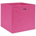Pudełka z włókniny, 4 szt., 28x28x28 cm, różowe Lumarko!