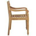 Krzesła z poduszkami, 8 szt., lite drewno tekowe Lumarko!