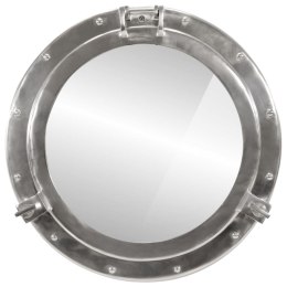 VidaXL Lustro wiszące w kształcie bulaja, Ø50 cm, aluminium i szkło Lumarko!