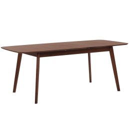 Stół do jadalni rozkładany 120/150 x 75 cm ciemne drewno MADOX Lumarko!
