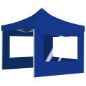 Namiot imprezowy ze ściankami, aluminium, 2x2 m, niebieski Lumarko!