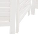 Parawan pokojowy, 3-panelowy, biały, lite drewno paulowni Lumarko!