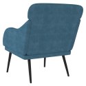 Fotel, niebieski, 63x76x80 cm, obity aksamitem Lumarko!
