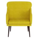Fotel, żółty, 63x76x80 cm, obity aksamitem Lumarko!