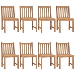 Krzesła ogrodowe z poduszkami, 8 szt., lite drewno tekowe Lumarko!
