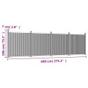 Panel ogrodzeniowy, szary, 699x186 cm, WPC Lumarko!