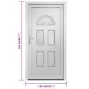Drzwi zewnętrzne, białe, 110x210 cm, PVC Lumarko!