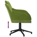 Obrotowe krzesła stołowe, 2 szt., jasnozielone, aksamitne Lumarko!