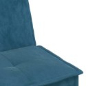Sofa rozkładana w kształcie L, niebieska, 255x140x70 , aksamit Lumarko!