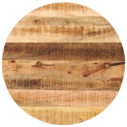 Blat stołu, Ø 80x1,5 cm, okrągły, surowe lite drewno mango Lumarko!