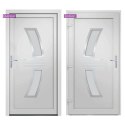 Drzwi wejściowe, białe, 108x200 cm, PVC Lumarko!