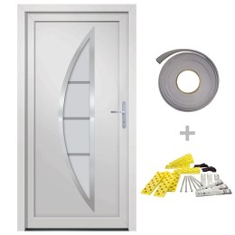 Drzwi zewnętrzne, białe, 98x190 cm, PVC Lumarko!
