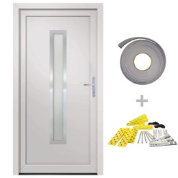 Drzwi zewnętrzne, białe, 98x190 cm, PVC Lumarko!