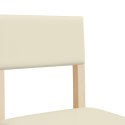 Krzesła barowe, 2 szt., lite drewno kauczukowe i sztuczna skóra Lumarko!