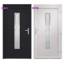 Drzwi wejściowe, antracytowe, 88x200 cm, PVC Lumarko!