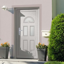 Drzwi zewnętrzne, białe, 88x208 cm, PVC Lumarko!