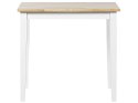 Stół do jadalni drewniany 60 x 80 cm jasny z białym BATTERSBY Lumarko!